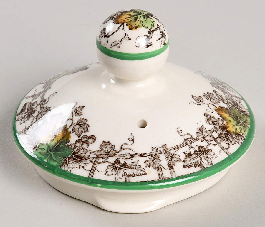 Byron Multicolor (Green Trim) Lid for Mini Teapot by Spode-1