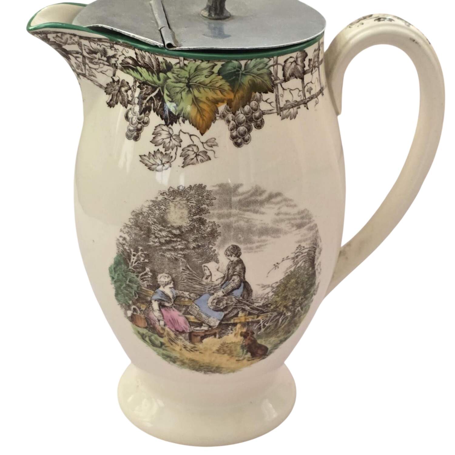 Byron Multicolor (Green Trim) 16 Oz Pitcher by Spode-1