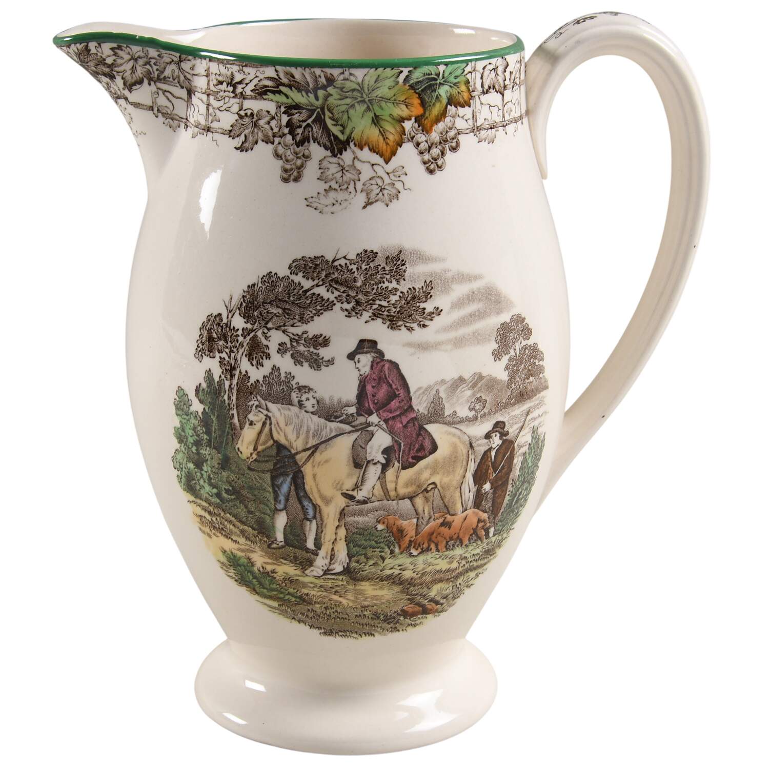 Byron Multicolor (Green Trim) 42 Oz Pitcher by Spode-1
