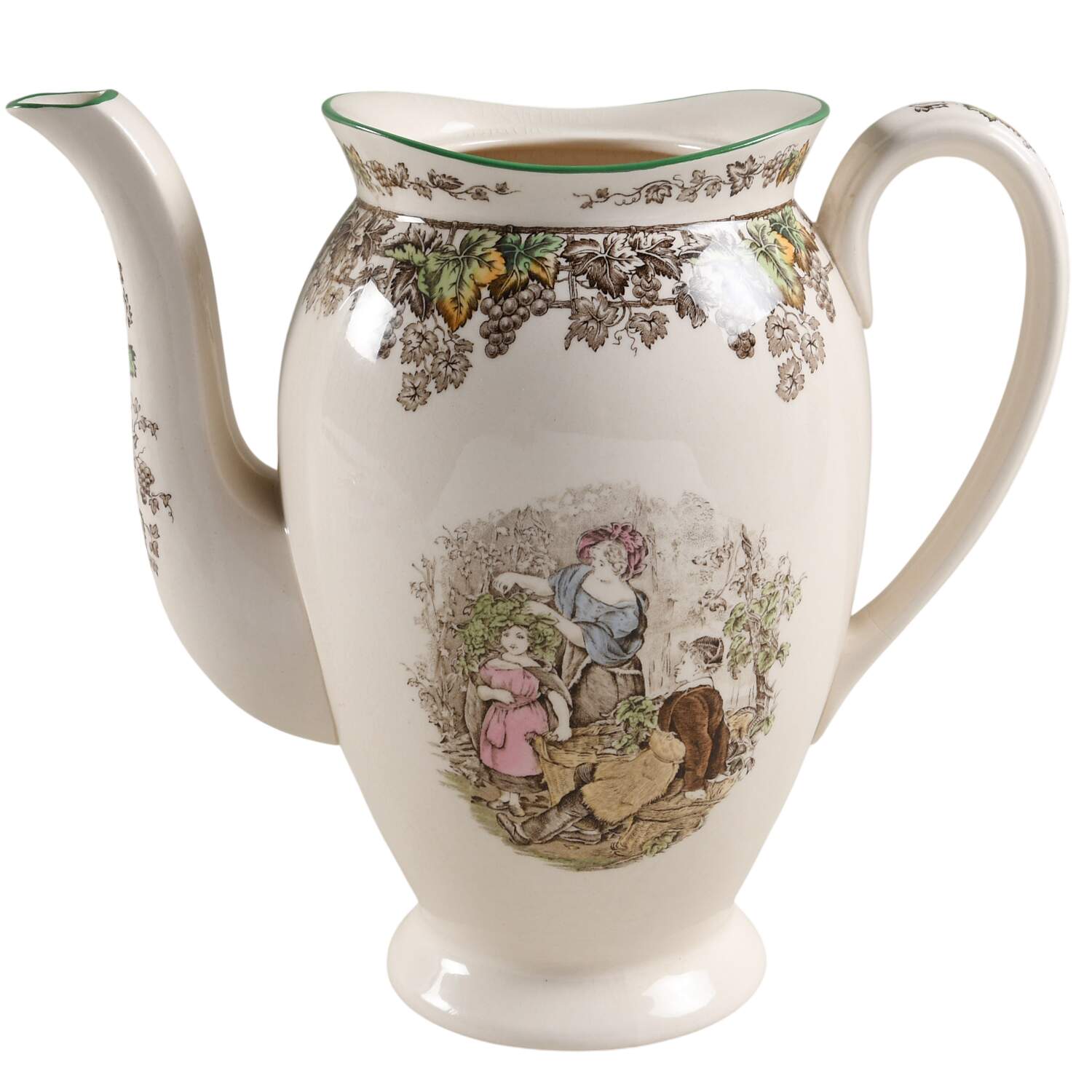 Byron Multicolor (Green Trim) Coffee Pot No Lid by Spode-1