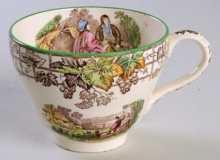Byron Multicolor (Green Trim) London Shape Oversized Cup by Spode-1