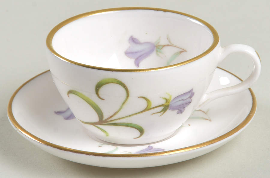 Campanula Miniature Cup and Saucer Set by Spode-1