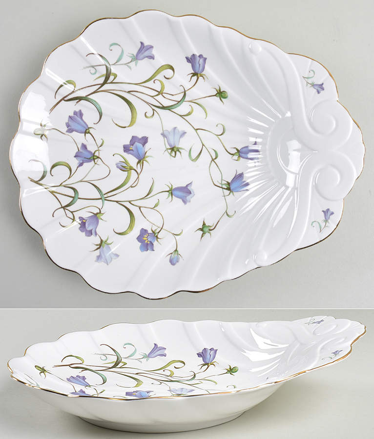 Campanula 10" Oval Shell Tray by Spode-1