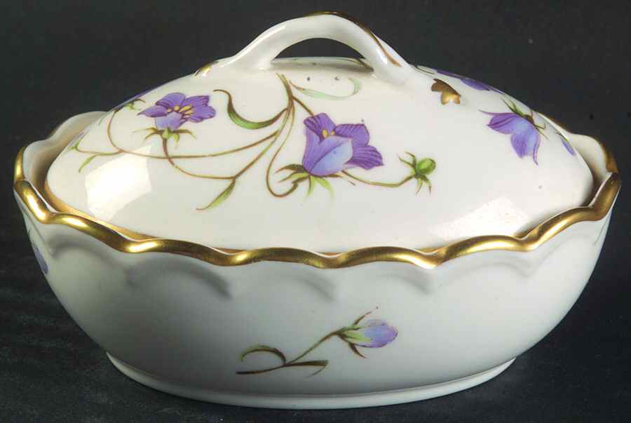 Campanula Oval Box & Lid by Spode-1