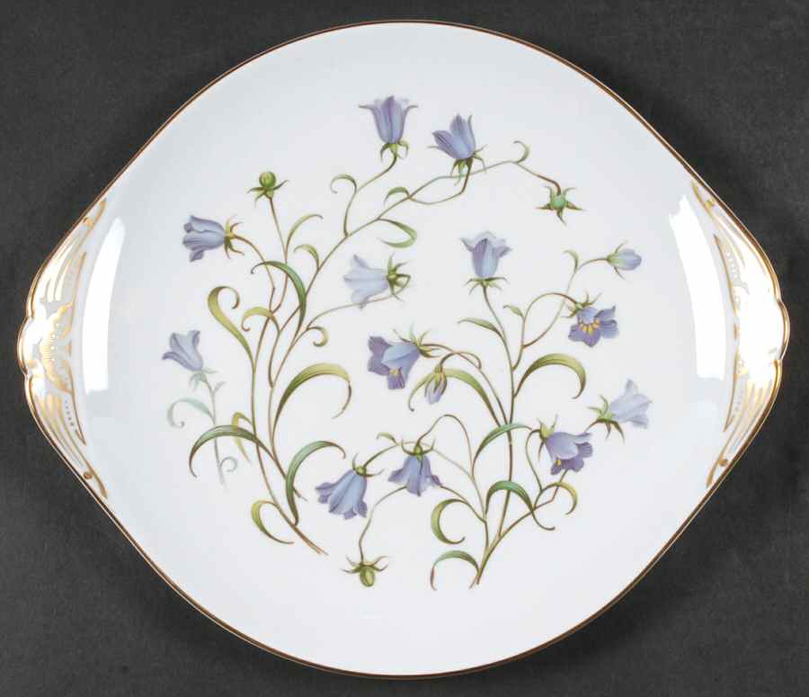 Campanula Handled Cake Plate by Spode-1