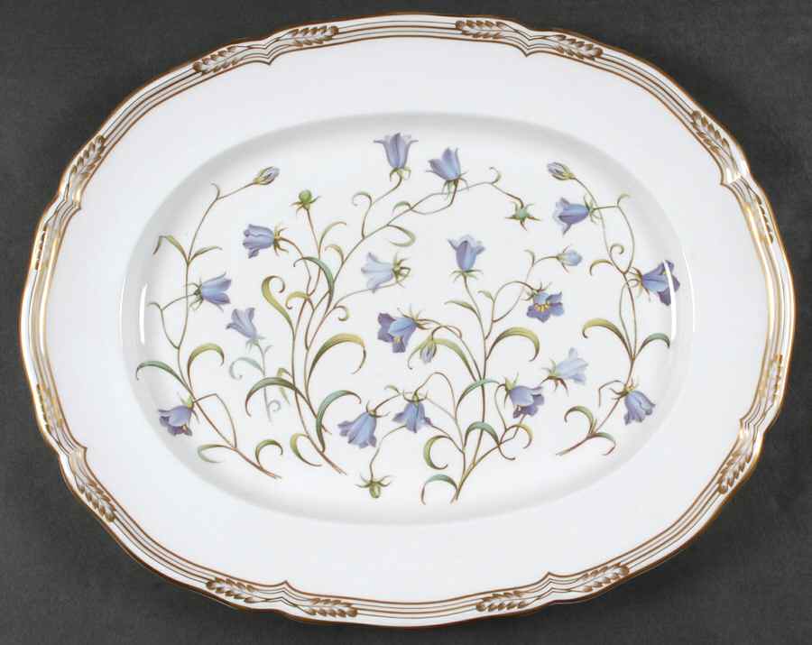 Campanula 15" Oval Serving Platter by Spode-1