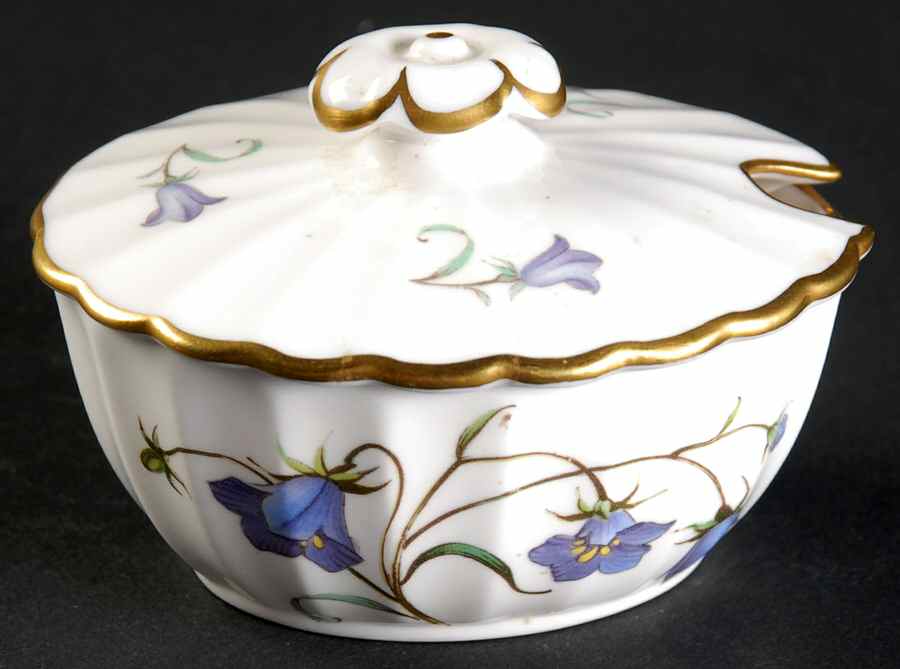 Campanula Mustard Jar & Lid by Spode-1