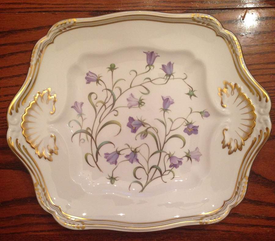Campanula Square Handled Cake Plate by Spode-1