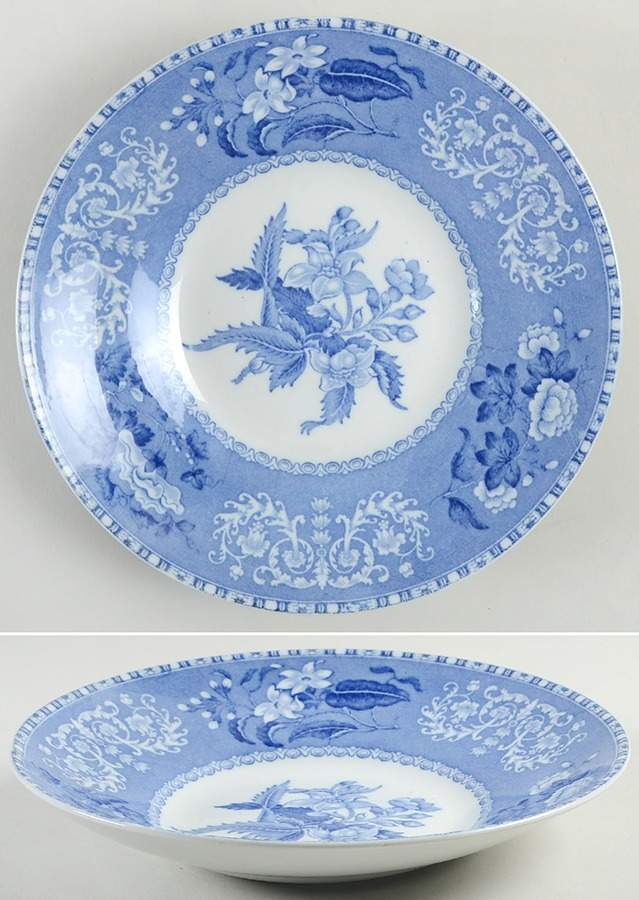 Camilla Blue (Earthenware, Scalloped) Bread and Butter Bowl by Spode-1