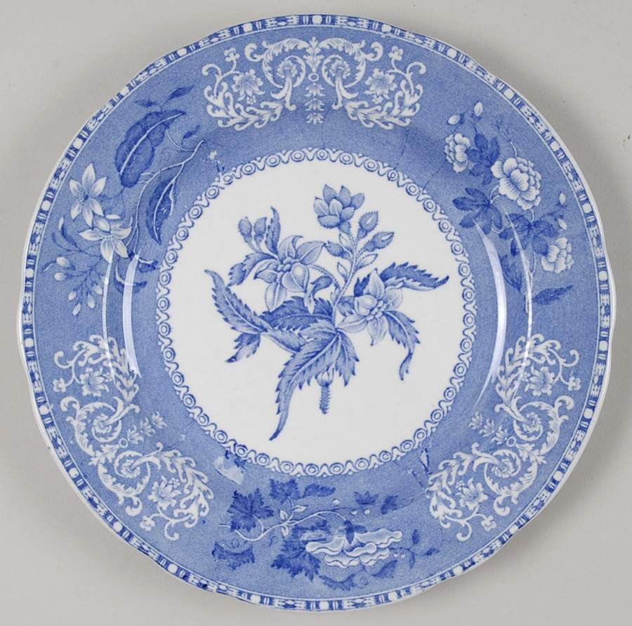 Camilla Blue (Earthenware, Scalloped) Salad Plate by Spode-1