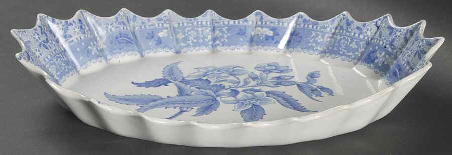 Camilla Blue (Earthenware, Scalloped) Jubilee Platter by Spode-1