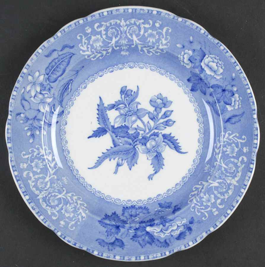Camilla Blue (Earthenware, Scalloped) Luncheon Plate by Spode-1
