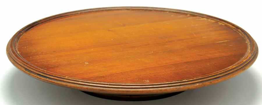 Camilla Blue (Earthenware, Scalloped) Mahogany Tray for Canterbury Set by Spode-1