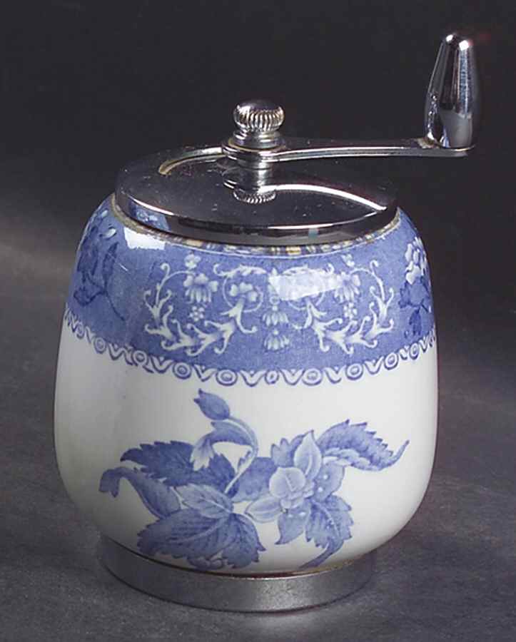 Camilla Blue (Earthenware, Scalloped) Pepper Mill by Spode-1