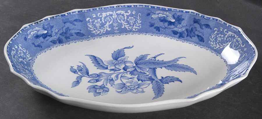 Camilla Blue (Earthenware, Scalloped) Celery by Spode-1