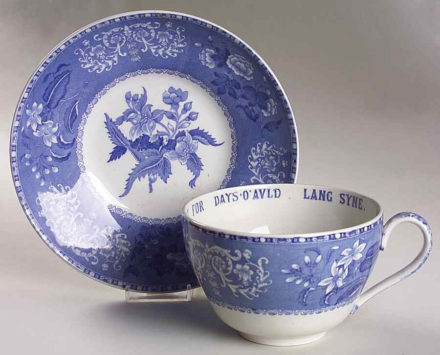 Camilla Blue (Earthenware, Scalloped) Joke Cup & Saucer Set by Spode-1
