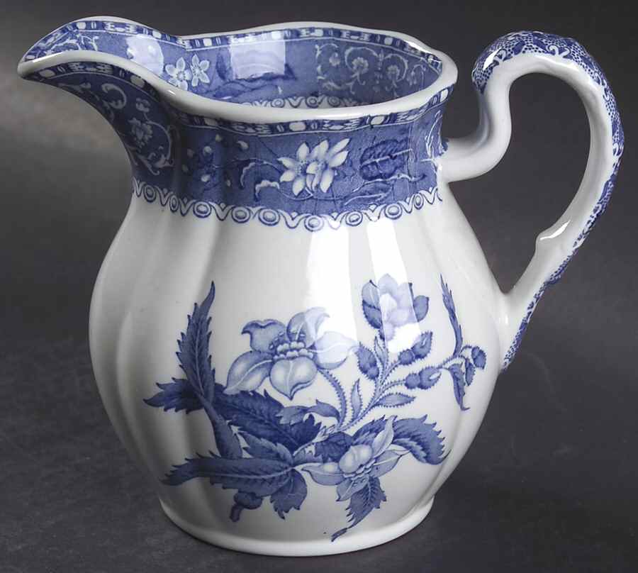 Camilla Blue (Earthenware, Scalloped) 16 Oz Pitcher by Spode-1