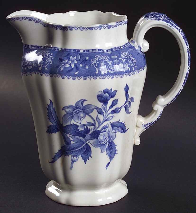 Camilla Blue (Earthenware, Scalloped) 24 Oz Jug by Spode-1