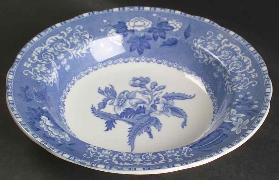 Camilla Blue (Earthenware, Scalloped) Rim Soup Bowl by Spode-1