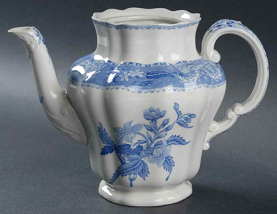 Camilla Blue (Earthenware, Scalloped) Coffee Pot No Lid by Spode-1