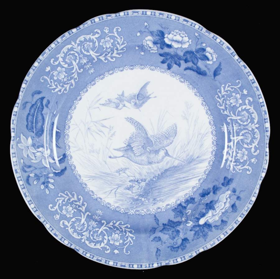 Camilla Blue (Game Bird Center) Dinner Plate by Spode-1