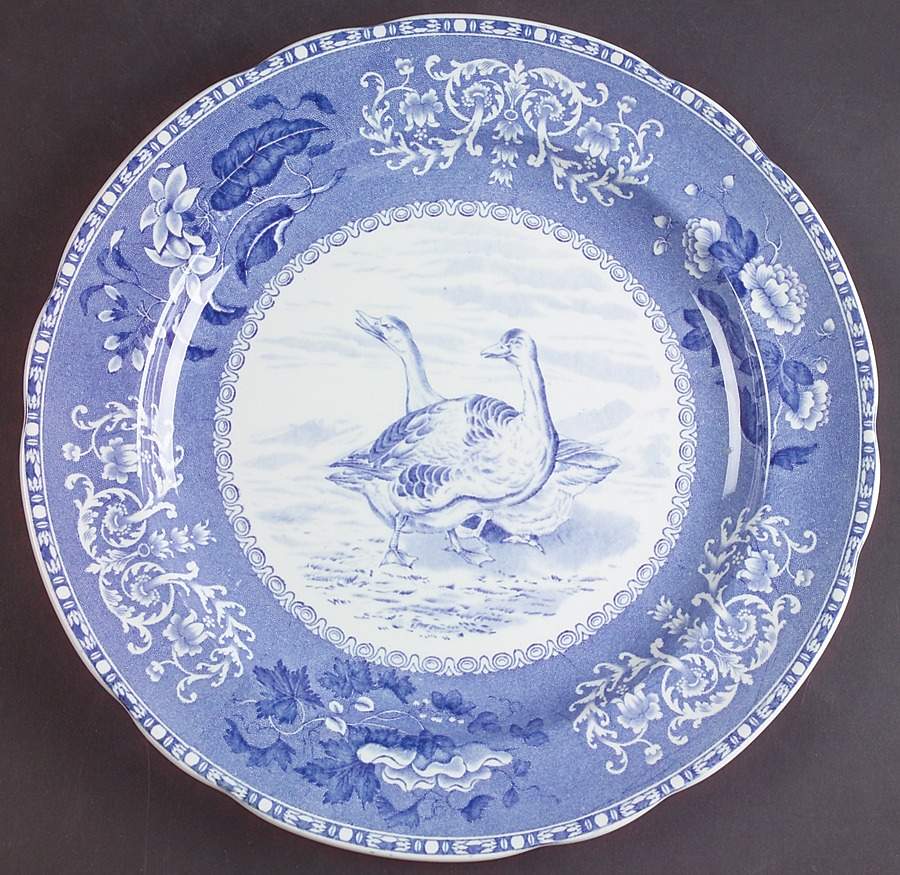 Camilla Blue (Game Bird Center) Dinner Plate by Spode-1