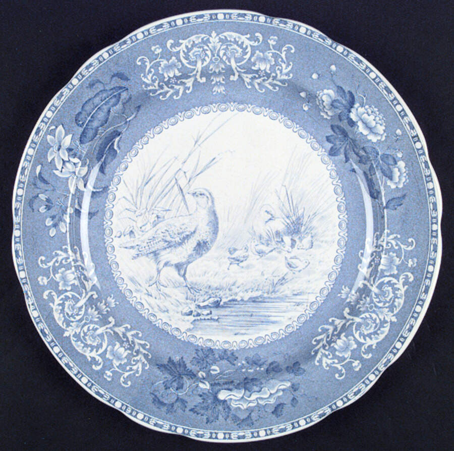 Camilla Blue (Game Bird Center) Dinner Plate by Spode-1