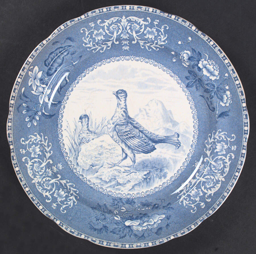 Camilla Blue (Game Bird Center) Dinner Plate by Spode-1