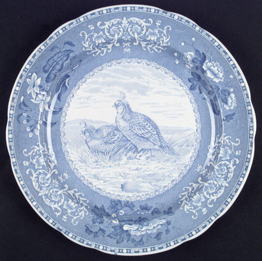 Camilla Blue (Game Bird Center) Dinner Plate by Spode-1