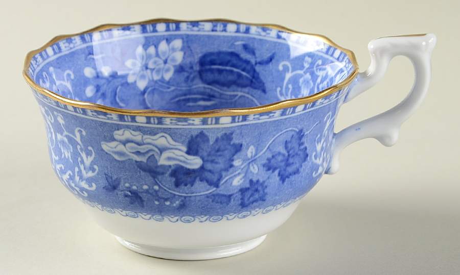 Camilla Blue (Bone, Scalloped) Footed Cup by Spode-1