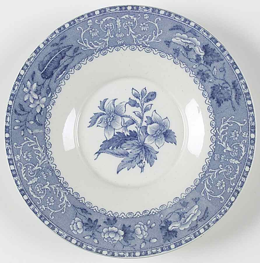 Camilla Blue (Smooth) Saucer for Chocolate Cup by Spode-1