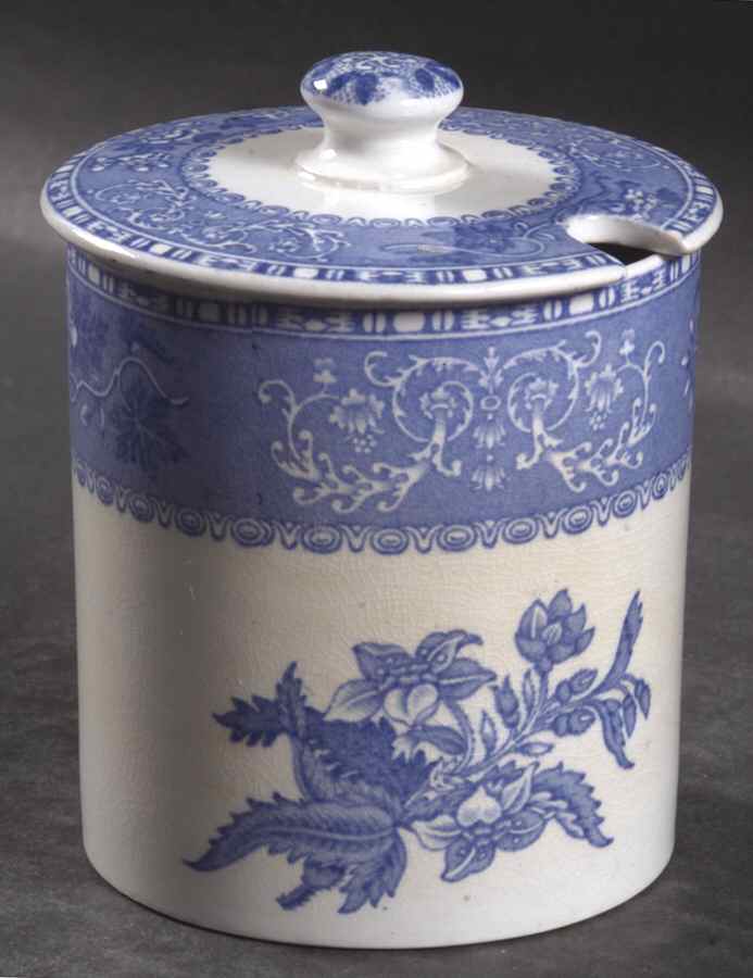 Camilla Blue (Smooth) Jam/Jelly & Lid by Spode-1