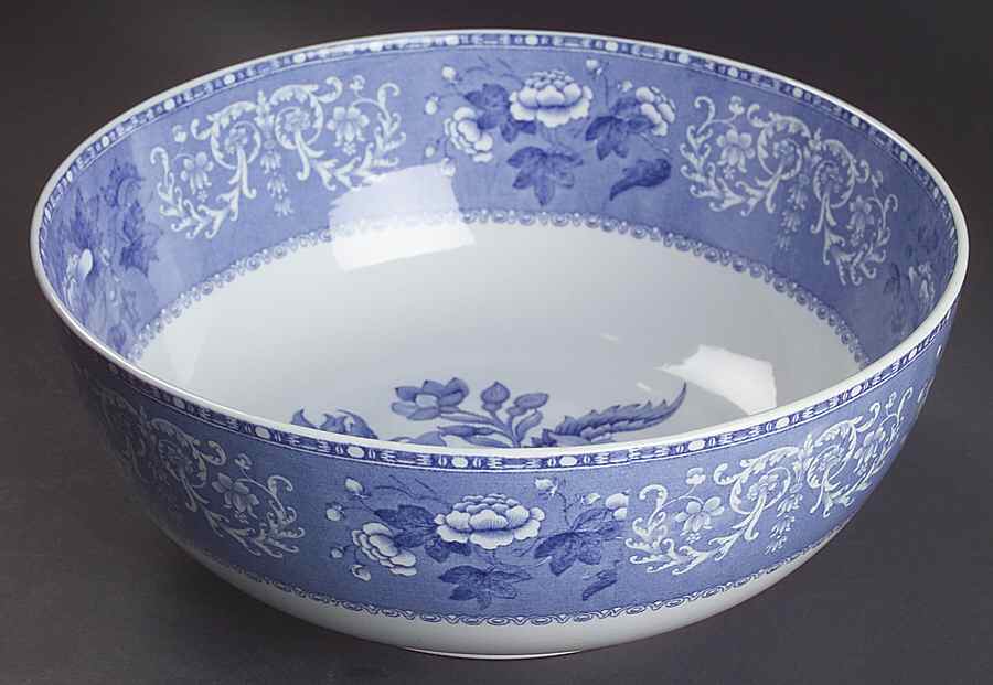 Camilla Blue (Smooth) 10" Large Salad Serving Bowl by Spode-1