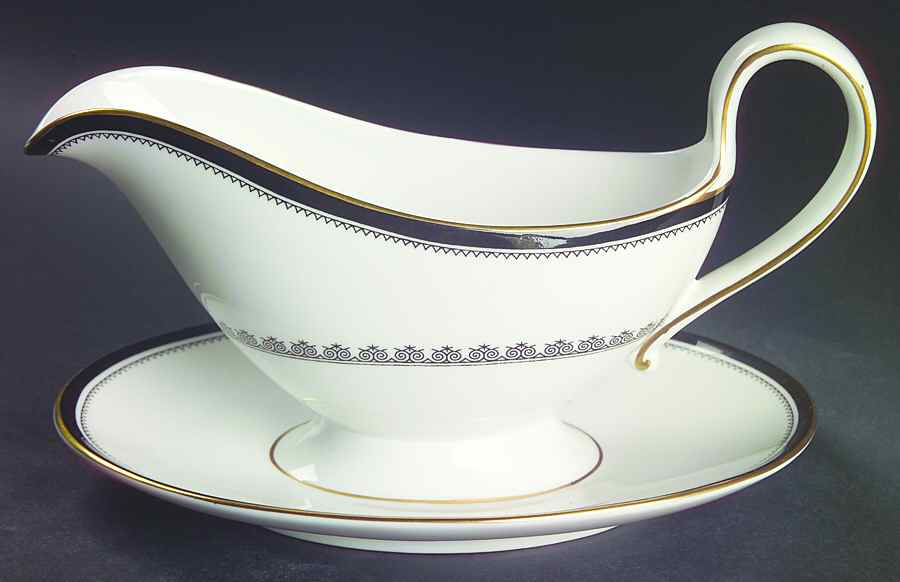 Camelot Gravy Boat with Attached Underplate by Spode-1
