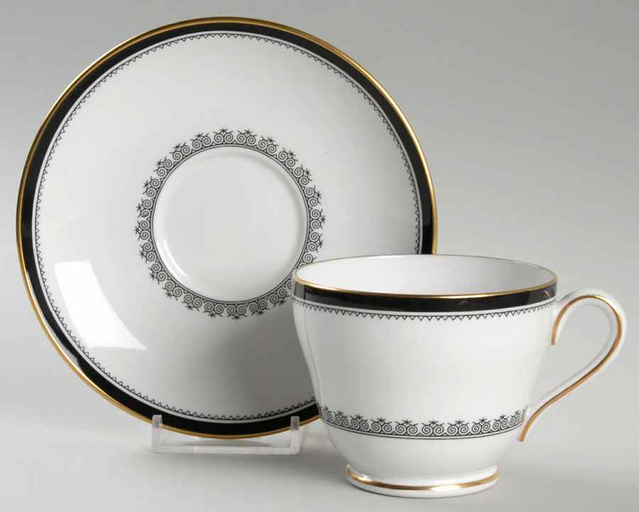 Camelot Footed Cup & Saucer Set by Spode-1
