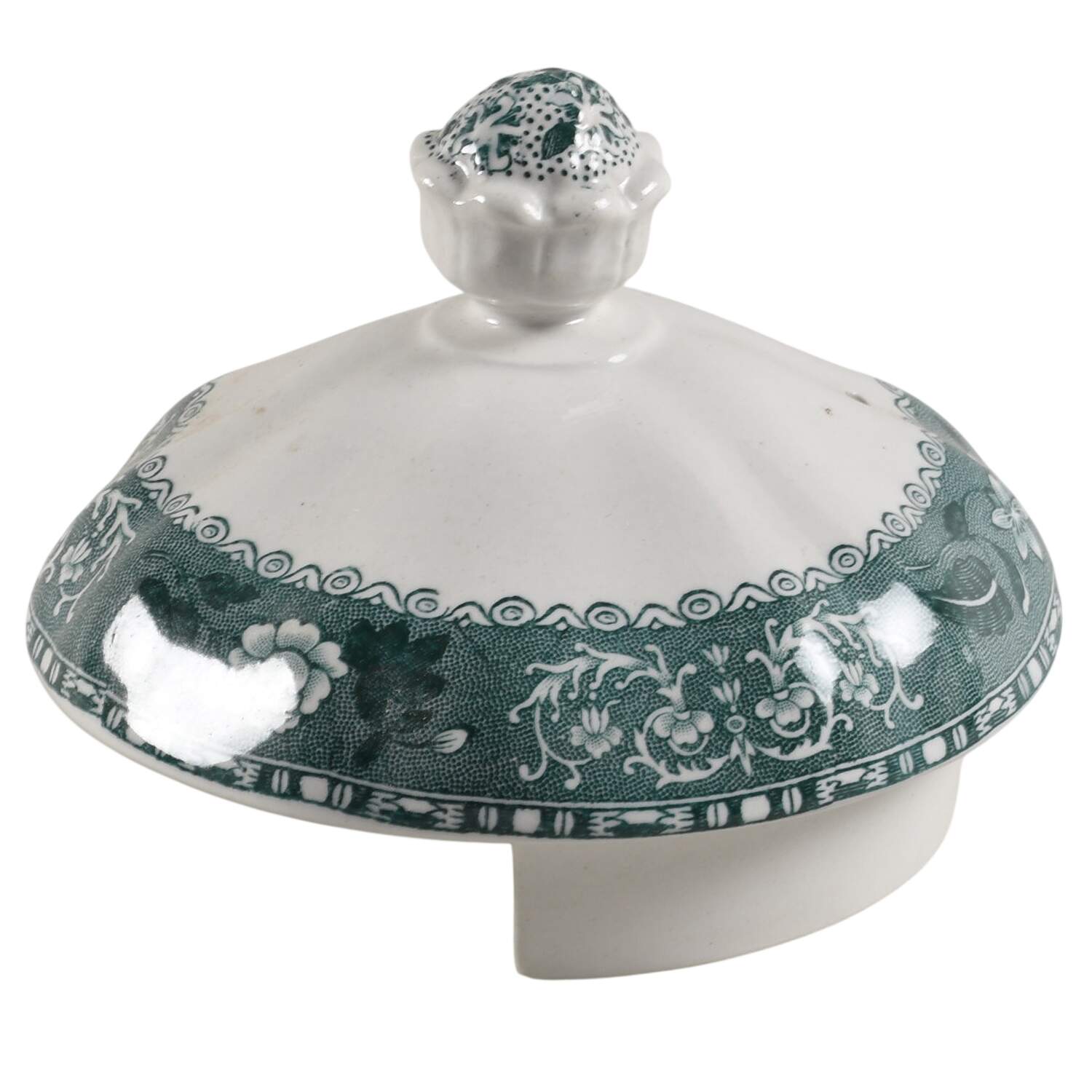 Camilla Light Green (Earthenware, Scallop) Lid for Teapot by Spode-1