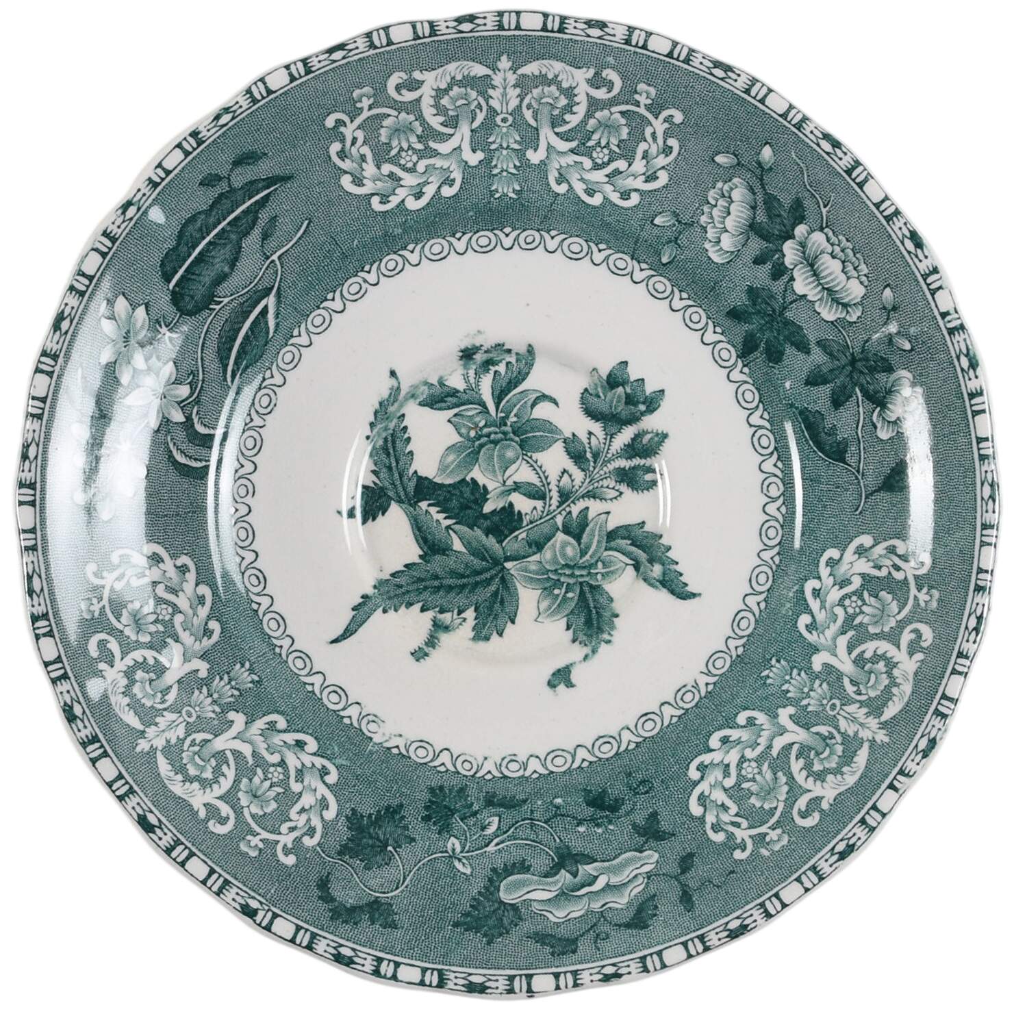 Camilla Light Green (Earthenware, Scallop) Saucer for Oversized Cup by Spode-1