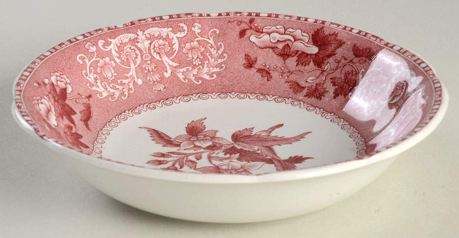 Camilla Red (Earthenware) Rim Fruit/Dessert (Sauce) Bowl by Spode-1