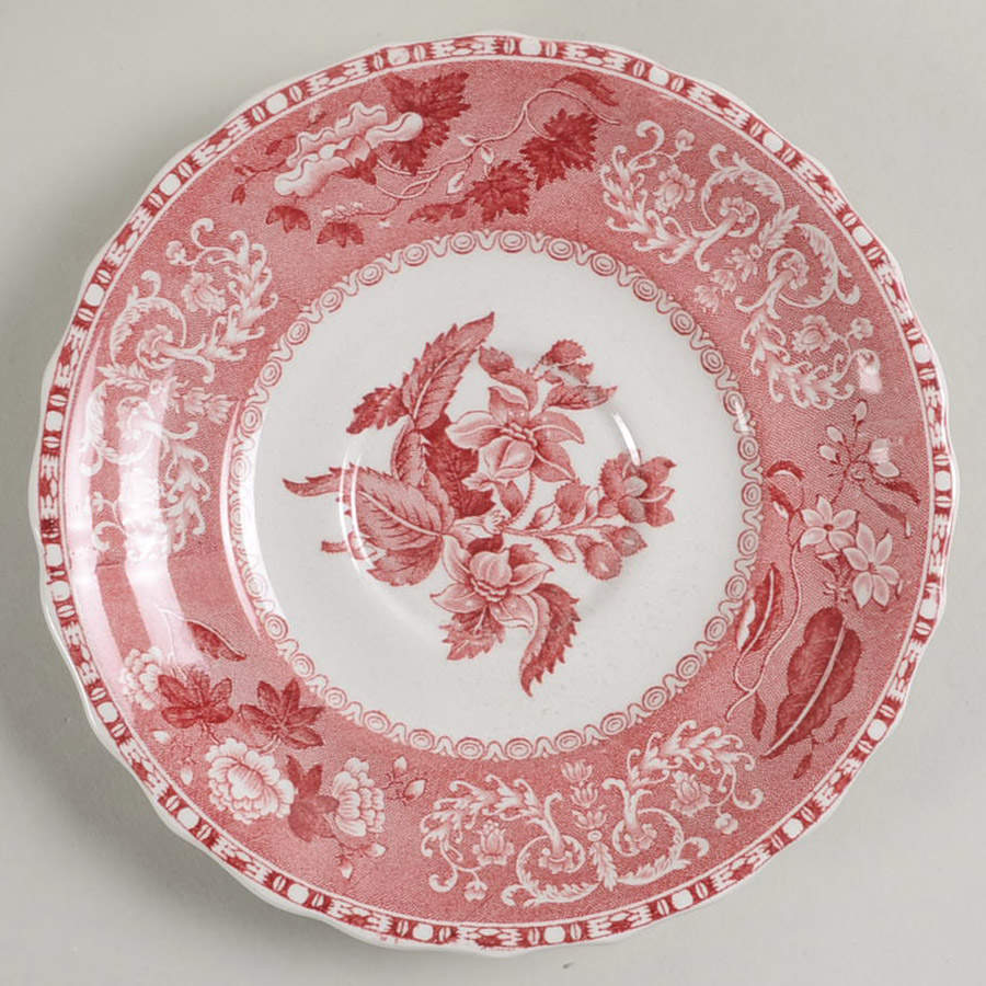 Camilla Red (Earthenware) Saucer by Spode-1