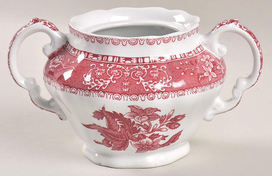 Camilla Red (Earthenware) Mini Sugar Bowl No Lid by Spode-1
