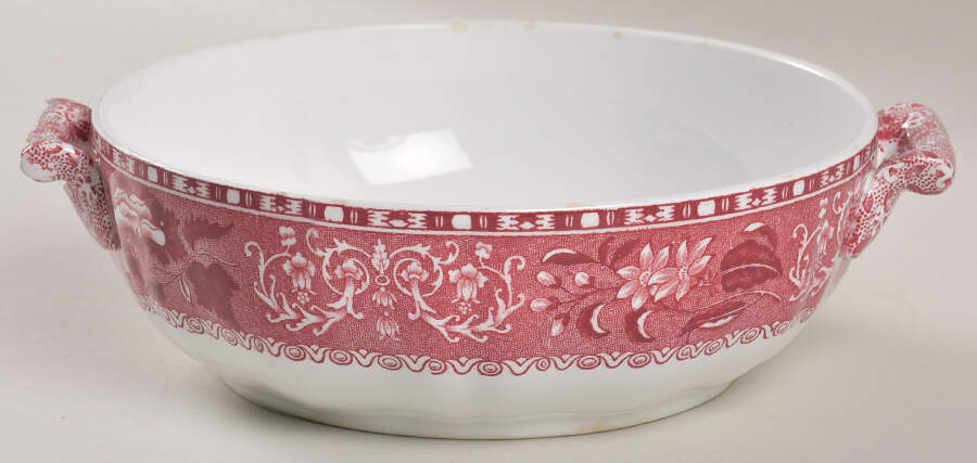 Camilla Red (Earthenware) Round Vegetable No Lid by Spode-1