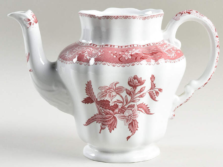Camilla Red (Earthenware) Coffee Pot No Lid by Spode-1
