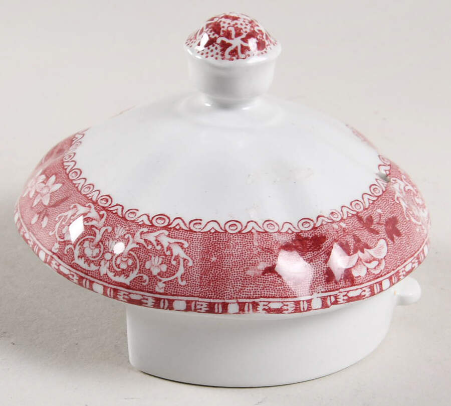 Camilla Red (Earthenware) Lid for Small Teapot by Spode-1