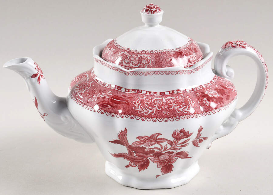 Camilla Red (Earthenware) Small Teapot & Lid by Spode-1