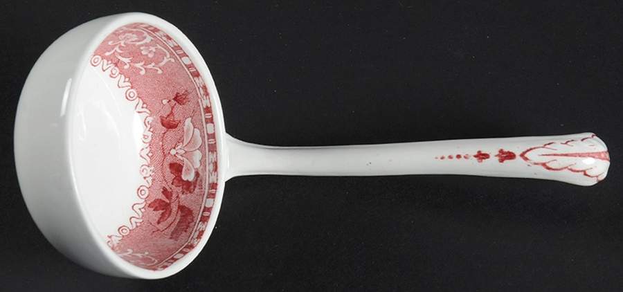 Camilla Red (Earthenware) Solid Piece Sauce Ladle by Spode-1