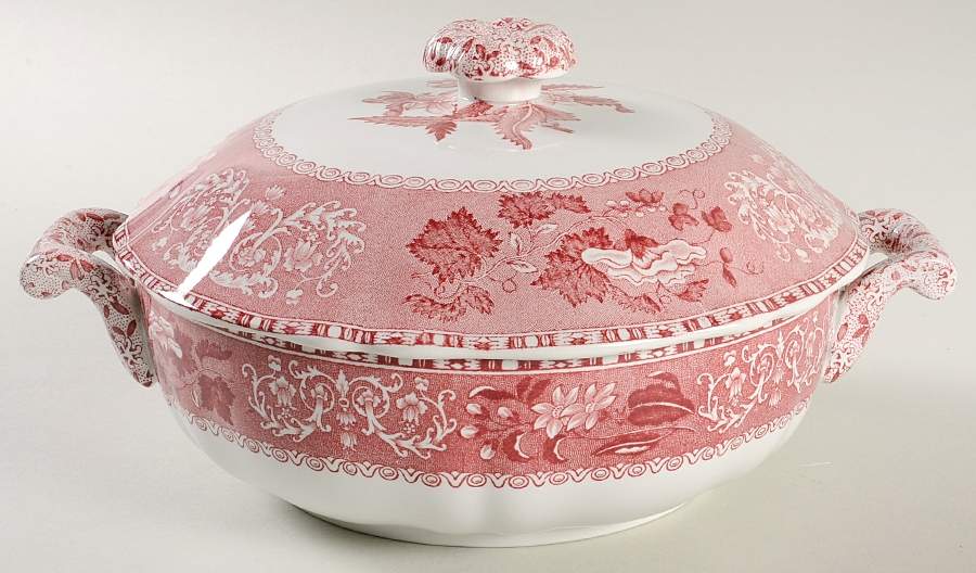 Camilla Red (Earthenware) Round Covered Vegetable by Spode-1