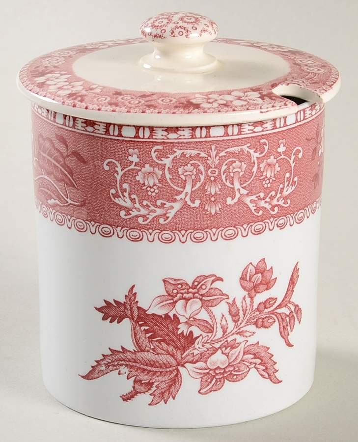 Camilla Red (Earthenware) Jam/Jelly & Lid by Spode-1