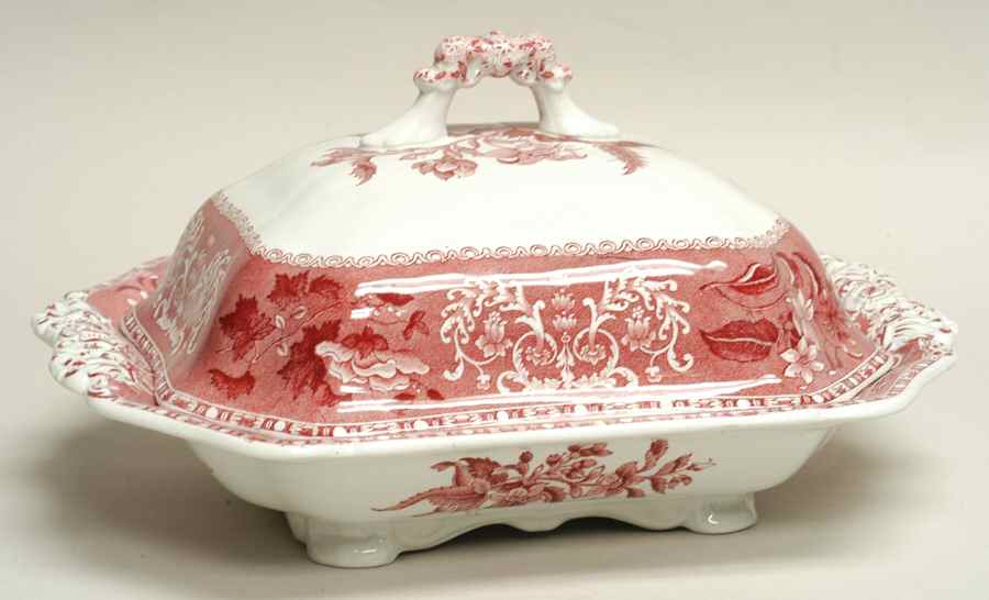 Camilla Red (Earthenware) Rectangular Covered Vegetable by Spode-1