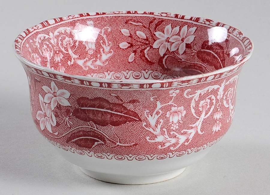 Camilla Red (Earthenware) Open Sugar Bowl by Spode-1