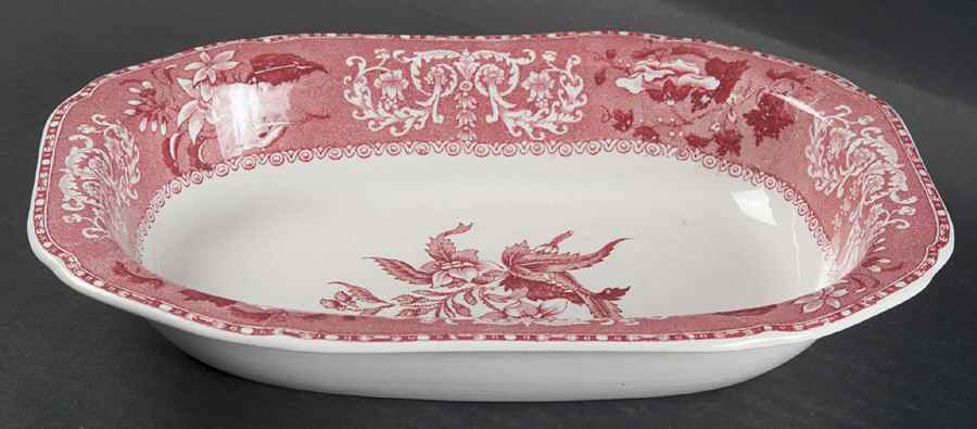 Camilla Red (Earthenware) 9" Oval Vegetable Bowl by Spode-1